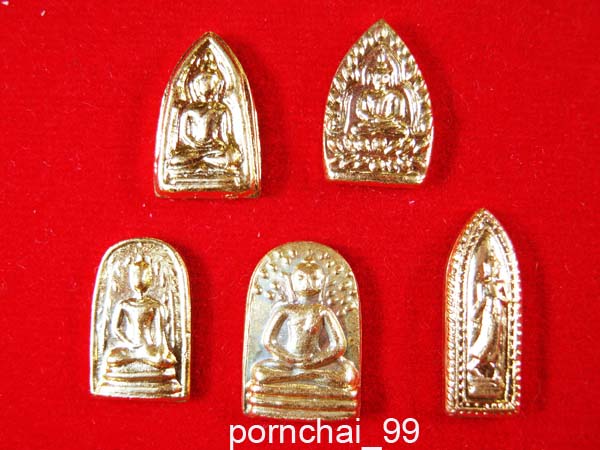 พระชุดเบญจภาคีจิ๋วรุ่นแรกหลวงปู่เจือ วัดกลางบางแก้ว