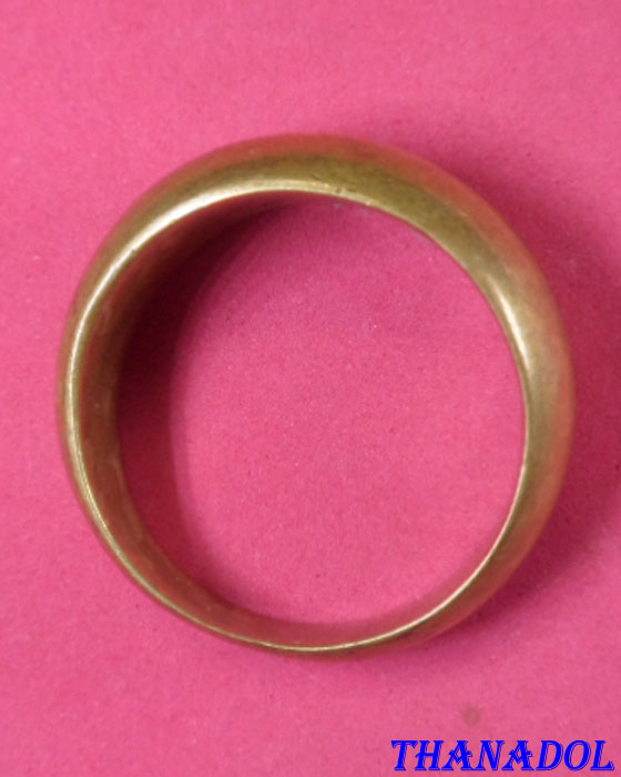 แหวนปลอกมีด หลวงปู่ดู่ วัดสะแก จ.พระนครศรีอยุธยา ขนาด2.1 ซม. ปี2532 (U04Y001)