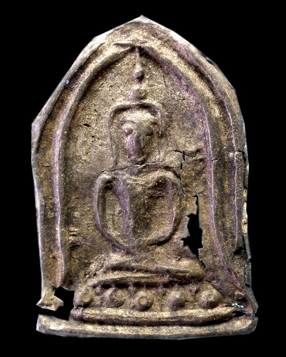 พระกรุวัดเพชร สระบุรี เนื้อชินเงิน