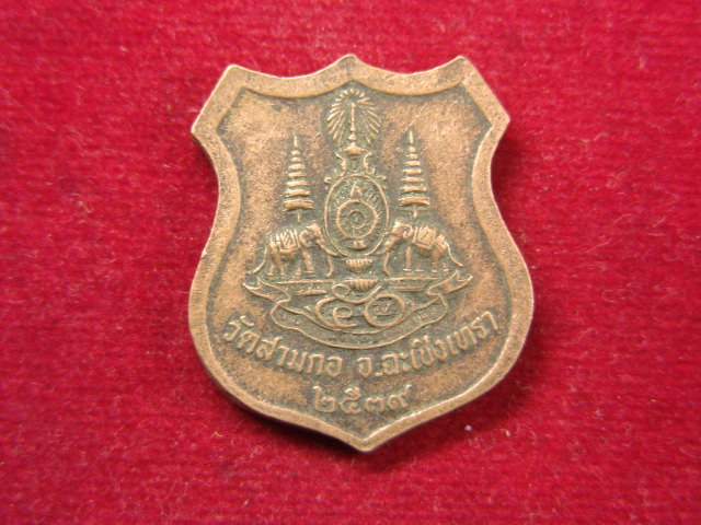 "จ่าสันต์" แดงเคาะเดียว/เหรียญหลวงพ่อเสือ  วัดสามกอ  ฉะเชิงเทรา