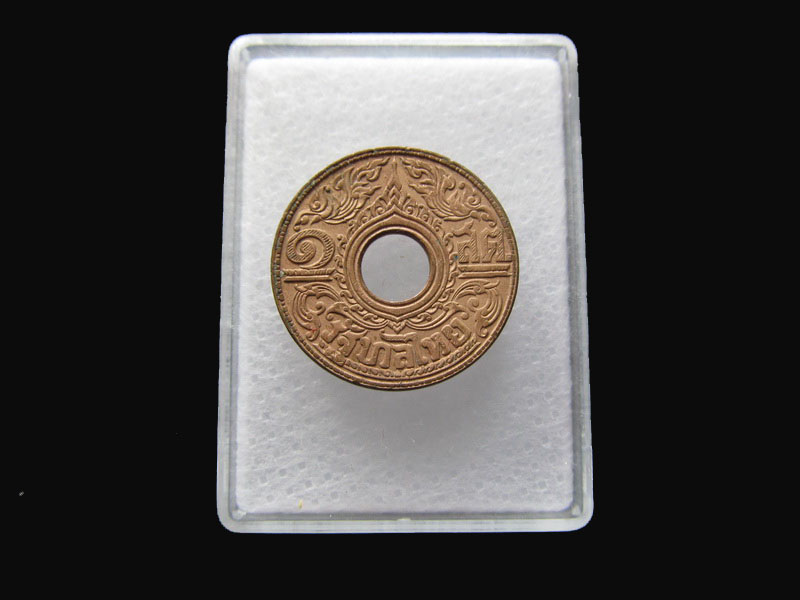 เหรียญทองแดง 1 สตางค์ ลายกระหนก ร.8 พ.ศ. 2484 NO.2.เริ่ม20บาท/P.184