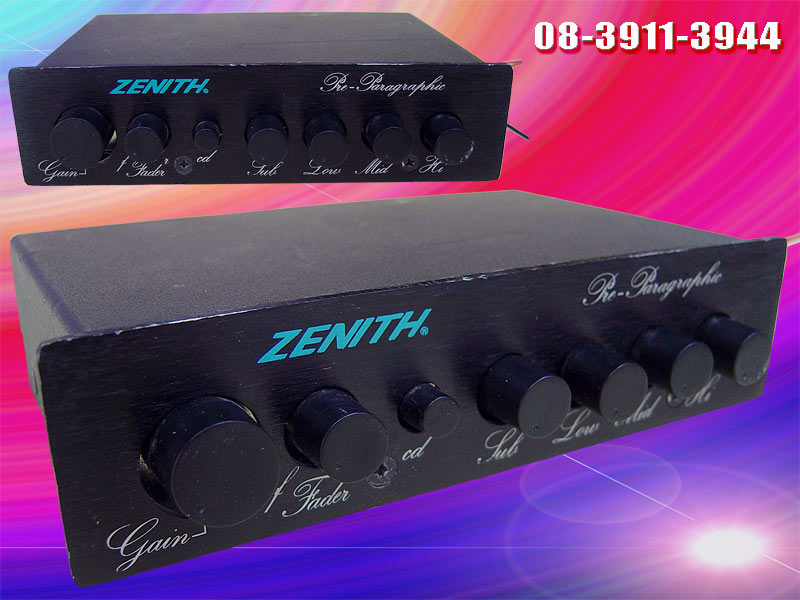 ขายถูกๆ เคาะเดียว!! ปรีแอมป์ รถยนต์ ยี่ห้อ ZENITH สภาพดี ส่งฟรี!!