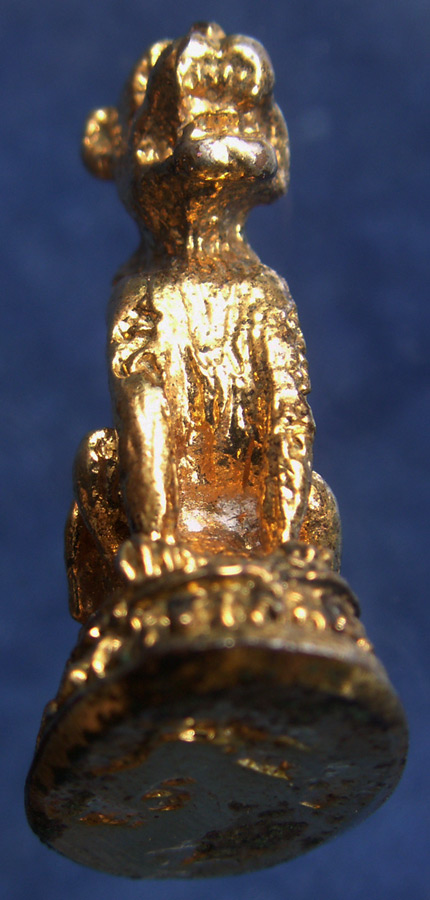 เสือหลวงพ่อบุญมี วัดเขาสมอคอน จ.ลพบุรี พ.ศ. 2539 กะไหล่ทอง พ.ศ. 2539 ตอกโค้ด (2)