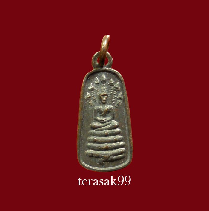 เหรียญนาคปรกใบมะขาม เทพนิมิตร อ.ชุม ไชยคีรี ปี2497 ราคาเบาๆ (2)
