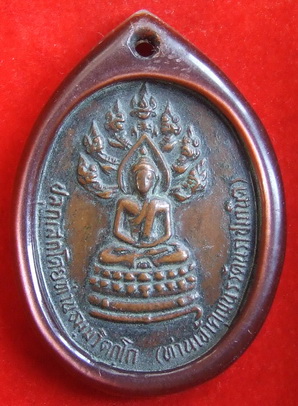 เหรียญเจ้าคุณนรฯ วัดเทพศิรินทร์ ปรกจเร ปี 2513 เลี่ยมเดิม