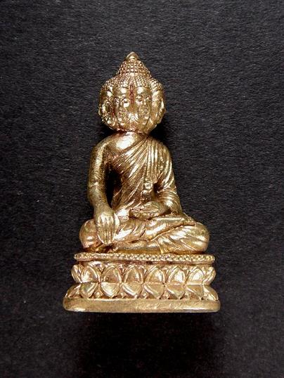 พระเศรษฐีนวโกฎ เนื้อทองเหลือง อาจารย์จอม นาตเสโน วัดบ้านดอนคู่ สุรินทร์