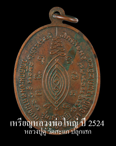 เหรียญหลวงพ่อใหญ่....หลวงปู่ดู่ วัดสะแก ปลุกเสก ปี๒๕๒๔