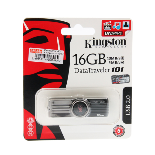 แฟรชไดฟ์ 16GB 'Kingston' (DT-101G2) ของแท้ ราคากันเอง