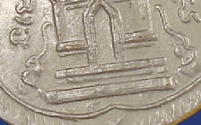 เหรียญหลวงปู่ทวด วัดช้างให้ จ.ปัตตานี ปี2511 บล็อกนิยม วงเดือน หูขีด หลังเลข๕ 