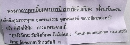 เบี้ยมหาบารมี รุ่นแรก สารพัดดี แก้ปีชง พระอาจารย์จิ วัดหนองหว้า
