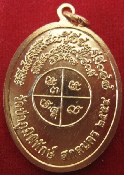 เหรียญหลวงปู่หนูเพชร วัดป่าภูมิพิทักษ์ ปี2554 จ.สกลนคร ตอกโค๊ตหมายเลข (เคาะเดียว)