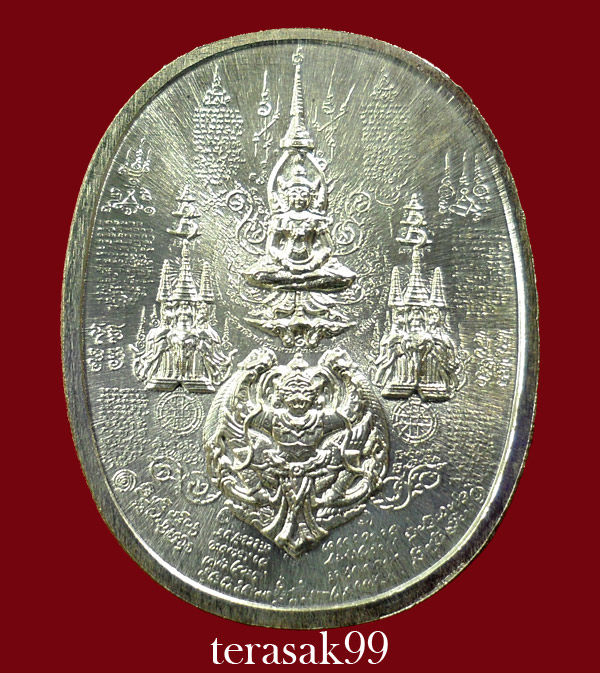 เหรียญระเบิด มหายันต์ พิมพ์พระนเรศวรมหาราช(ยืน) รุ่นปราบไพรี อริศตรูพ่าย กลั่ยเงิน(3)