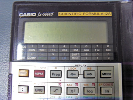 เครื่องคิดเลข CASIO fx-5000F แท้ มือสอง
