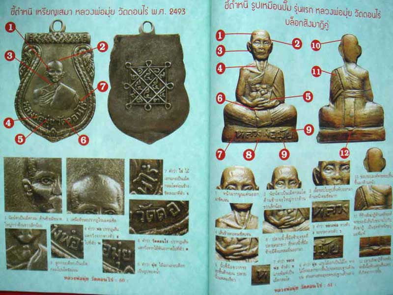 หนังสือ วัตถุมงคลยอดนิยมหลวงพ่อมุ่ย วัดดอนไร่ อ.สามชุก จ.สุพรรณบุรี