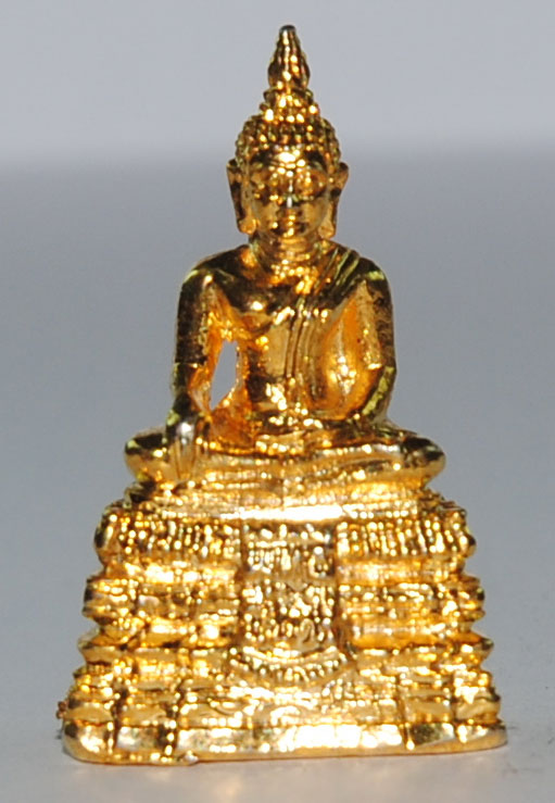 รูปหล่อ พระพุทธชินวร วัดวัดอินทาราม ธนบุรี กะหลั่ยทอง #๒