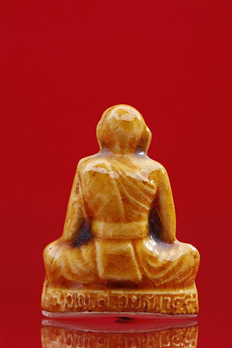 รูปเหมือนเนื้อผงพระพุทธสารอนุสาวก  อยุธยา ตะกรุด 1 ดอก