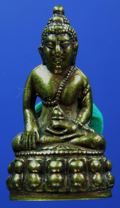 พระกริ่งโสฬส(มปร)วัดราชประดิษฐ์ปี2515 เนื้อเหลืองขัดยาแดง