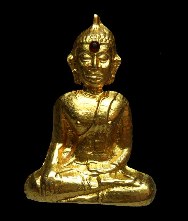 หลวงพ่อพระใส วัดโพธิ์ชัย รุ่นแรก ปี 2505 เนื้อกระไหล่ทอง หนองคาย