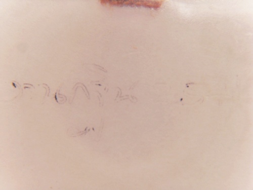 รูปถ่ายหลัง จีวร+ลายมือ หลวงพ่อริ้ว วัดลาดเกรียบ จ.อยุธยา