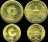 เหรียญในหลวงครองราช 25 ปี เนื้อทองคำ 2 เหรียญ หน้าเหรียญ 800 บาท และ 400 บาท