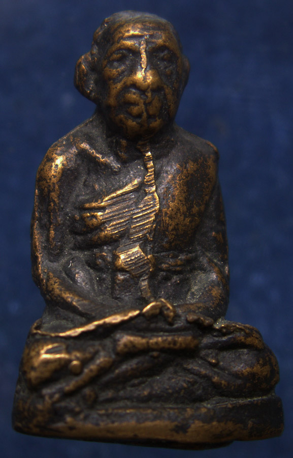 รูปหล่อเกจิ พระบ้านเก่าเก็บ สูง 2.6 ซ.ม.