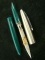 มีดปากกาสีเขียว หลวงพ่อเพี้ยน วัดเกริ่นกฐิน ยาว ๑๔ ซม. ความยาวใบมีด ๖ ซม. หลวงพ่อเมตตาเศกให้อีกรอบ