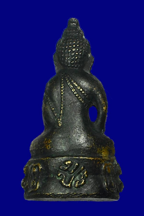 เคาะเดียว พระกริ่งโสฬส มปร. ปี 2515 เนื้อทองเหลืองรมดำ หลวงปู่ทิม ร่วมปลุกเสก 