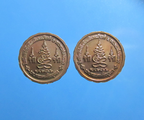 เหรียญรัตนจักรชัยสิทธิ์ หลวงปู่ชื้น วัดญาณเสน เนื้อทองแดงคู่  ปี2546