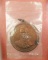"D"เหรียญ ร.5 ที่ระลึกครบรอบ 100 ปี วัดราชบพิธฯ พ.ศ.2513 เนื้อทองแดง