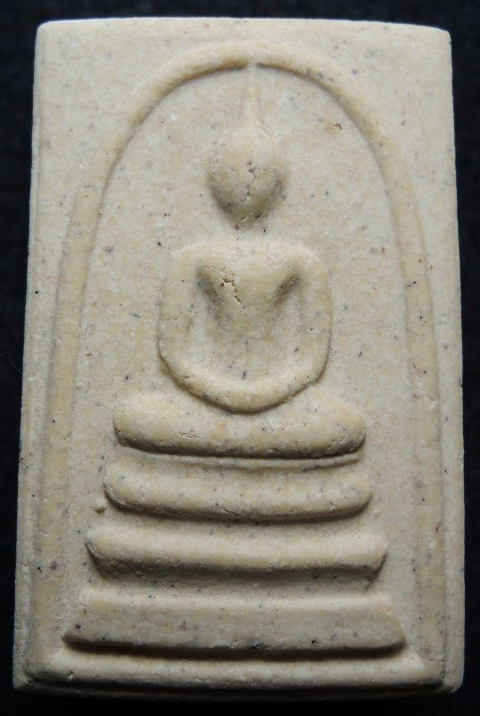 (((วัดใจเริ่ม 18 บาท))) สมเด็จวัดระฆัง 122 ปี พิมพ์ใหญ่ แตกลายงา กล่องเดิม /// A122-254