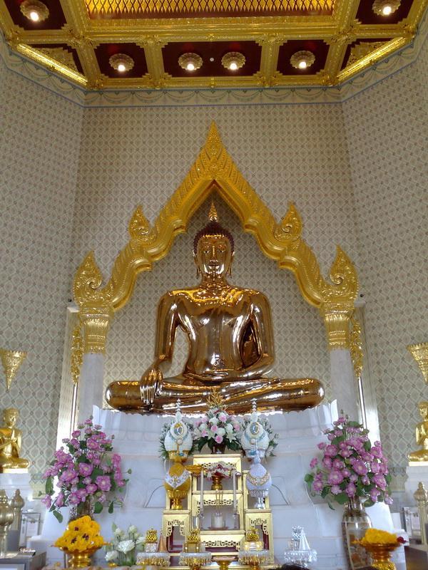 เหรียญพระพุทธมหาสุวรรณปฏิมากร(หลวงพ่อทองคำ) หลัง พระธนบดีเศรษฐี เนื้อทองแดง