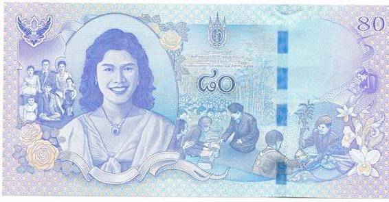 ธนบัตรที่ระลึกเฉลิมพระเกียรติสมเด็จพระนางเจ้าสิริกิติ์ ครบรอบ 80 พรรษา