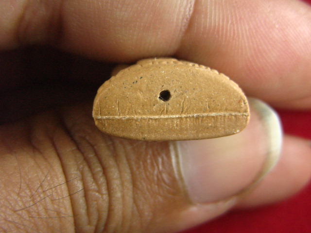 "จ่าสันต์" แดงเคาะเดียว/หลวงปู่อั๊บ เขมจาโร  เนื้อผงพุทธคุณ วัดท้องไทร นครปฐม 