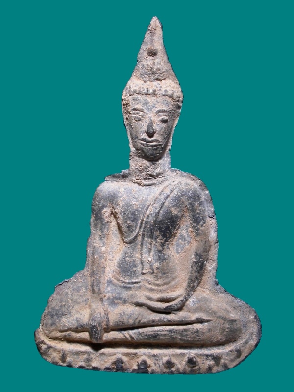 พระท่ากระดาน หูช้าง พิมพ์ตัดชิด กรุใหม่ วัดเทวสังฆาราม (วัดเหนือ)