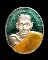 เหรียญปลอดภัย มั่งมี ศรีสุข หลวงพ่อเจ็ก วัดระนาม สิงห์บุรี ปี 2536 เนื้อเงินลงยาเขียว จีวรเหลืองครับ