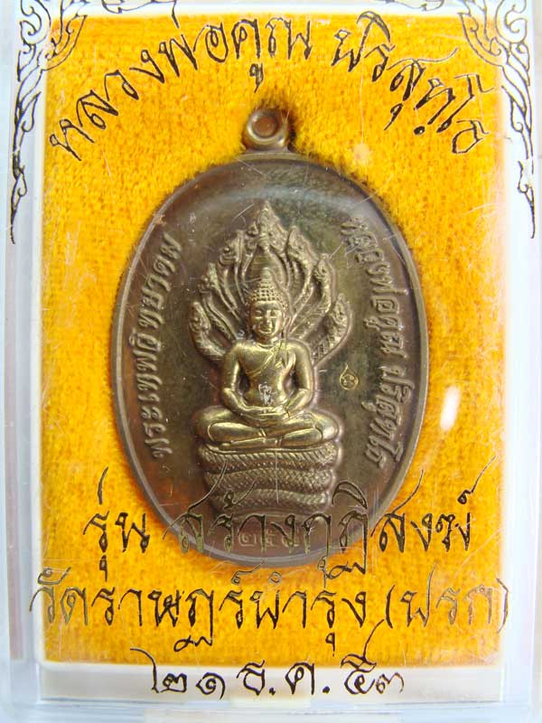 เหรียญนาคปรก รุ่นสร้างกุฏิสงฆ์ (วัดปรก) เนื้อนวะ เลข ๒๕๘