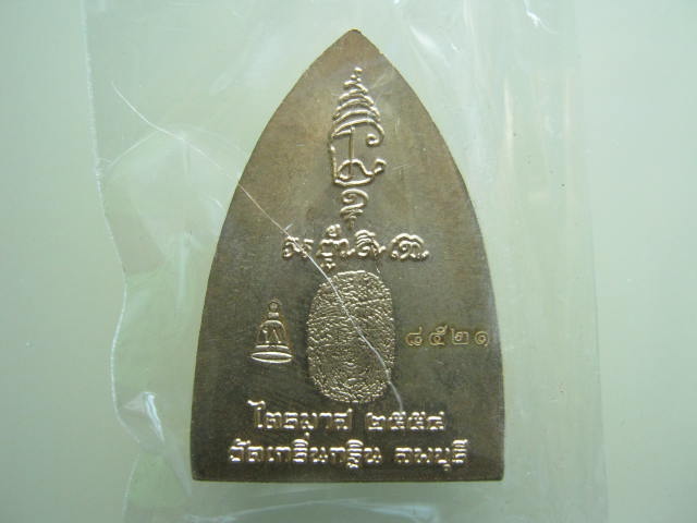 เหรียญเตารีด หลังรอยนิ้ว เนื้อทองเหลือง ไตรมาส ปี54 หลวงพ่อเพี้ยน วัดเกริ่นกฐิน สวยครับ#2