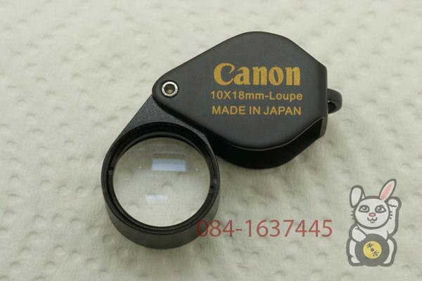 กล้องส่องพระ ส่องเพชร CANON รุ่น FULL HD เลนย์แก้วขนาด10X 18mm. ส่องชัดใสสบายตา พกพาสะดวก บอดี้เงิน