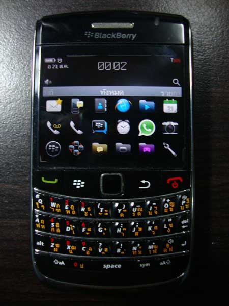 วัดใจ...1 บาท โทรศัพท์มือถือ Blackberry ของแท้ รุ่น Bold 9700 (พร้อมอุปกรณ์)