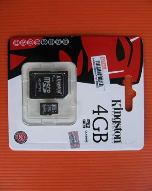 Micro SD.การด 4 GB. คิงส์ตันแท้ 