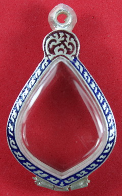 ตลับเงินลงยารูปหยดน้ำ เปิดหลังของใหม่