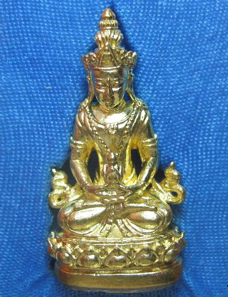 พระกริ่งฉันทโกอวโลกิเตศวร เนื้อฝาบาตร หลวงปู่ผ่าน วัดป่าโพธิ์แก้ว ๒ ชลบุรี หมายเลข 375