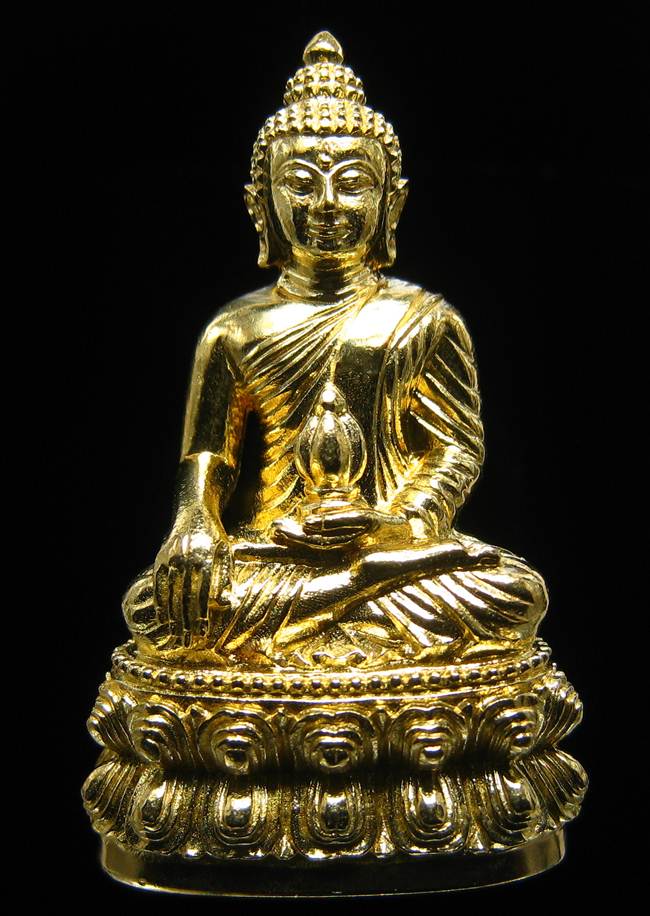 **พระกริ่งมงคลชีวิต ก้นลายเซ็น หลวงปู่แขก วัดสุนทรประดิษฐ์ ทองเทวฤทธิ์ เลข 1548 เคาะเดียวแดง**