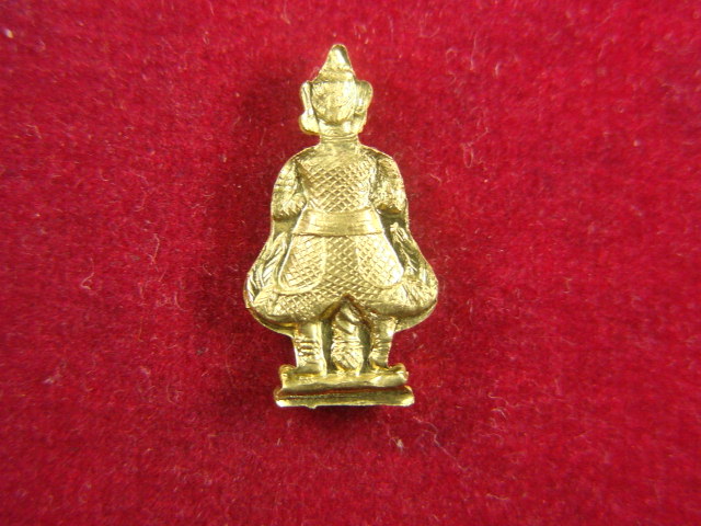 "จ่าสันต์" แดงเคาะเดียว/ท้าวเวสสุวรรณ วัดสุทัศน์ หลวงปู่กาหลง เขี้ยวแก้วร่วมปลุกเศก(เนื้อทองเหลือง)