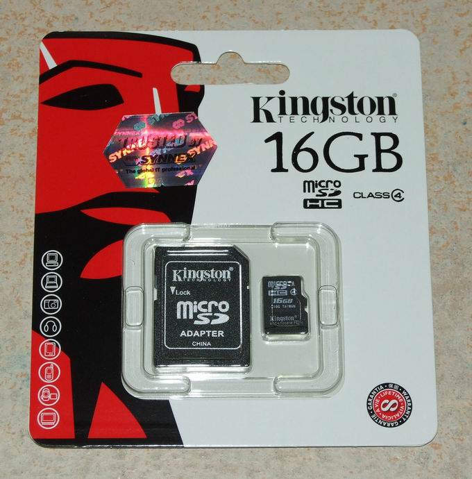 Micro SD Card 16GB ยี่ห้อ Kingston ของแท้ สินค้าใหม่ รับประกัน 5 ปี เคาะเดียว 350 บาท