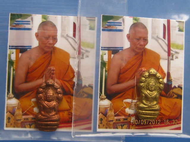 ***วัดใจ 10 องค์ พระปรกใบมะขาม หลวงพ่อสาคร วัดหนองกรับ ทองเหลือง 5 องค์ ทองแดง 5 องค์