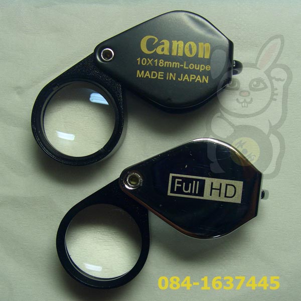 กล้องส่องพระ ส่องเพชร CANON รุ่น FULL HD เลนย์แก้วขนาด10X 18mm. ส่องชัดใสสบายตา พกพาสะดวก