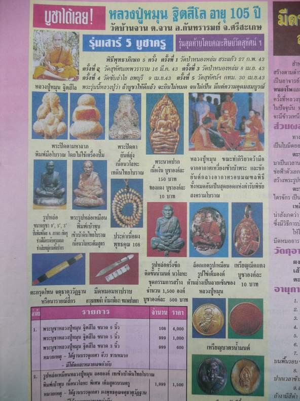 ปรกใบมะขาม เนื้อทองแดง รุ่นเสาร์ห้าบูชาครู หลวงปู่หมุน วัดบ้านจาน จ.ศรีสะเกษ