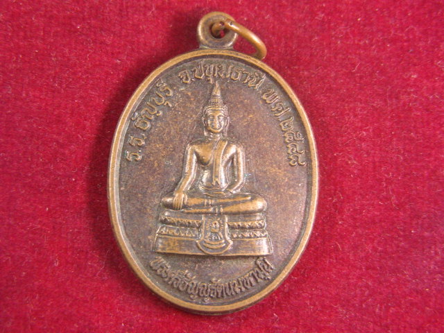 "จ่าสันต์" แดงเคาะเดียว/เหรียญพระศรีธัญญรัตนมหามุนี ร.ร.ธัญบุรี หลังหลวงปู่ช้าง วัดเขียนเขต ปทุมธานี