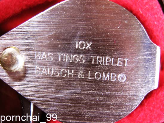 กล้องส่องพระ Bausch & Lomb 10X  รุ่น  HASTHINGS  TRIPLET ของใหม่เก่าเก็บ